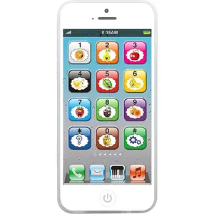 Toy Learning Play Cell Phone with 8 Functions and Dazzling Lights Interactive Toy for Toddler Baby Kids Boys Girls