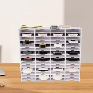 Stamp Storage Rack Magnetic Tape Organizer PVC Desktop Holder Stamp Platform Storage Rack, Durable & Convenient Design