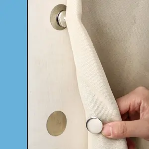 Modern Metal Magnetic Hooks, Suitable for Curtains - 12/20/32pcs Set, Easy-to-Install Wall-Mounted Magnetic Clips for Shower Curtains, Seam Closure, Walls, and Door Stickers, Hanging, Pack