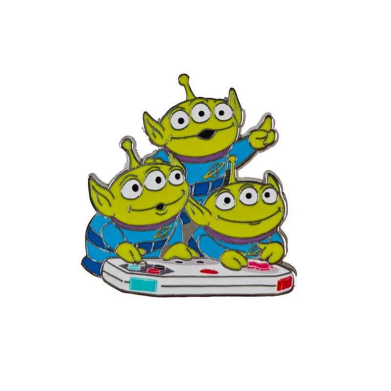 Disney Official Pixar Licensed Toy Story Zinc Alloy Hard Enamel Pins - 3 Styles (Alien, Woody, Buzz Lightyear) - Cute Cartoon Lapel Brooch Badge for Backpacks, Jackets, Clothing - Collectible Gift for Toy Story Fans