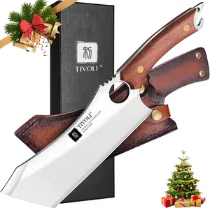 TIVOLI Kitchen Prep Tool with Sheath - Practical Gift for Home & Outdoor Use