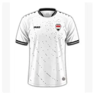 Iraq 2025 Away Kit - New Iraq National Team Green Jersey Men's Haiti Soccer Team Blue Jersey High-Quality Pique Fabric V-Neck Short Sleeves S to 5XL