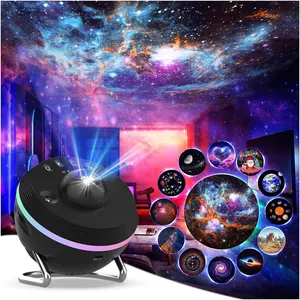 Galaxy Projector for Bedroom, 4k HD 13 in 1 Star Projector Galaxy Light, Star Night Light Projector with Meteor, Planetarium Projector for Kids Bedroom Birthday Christmas Gift (Black)