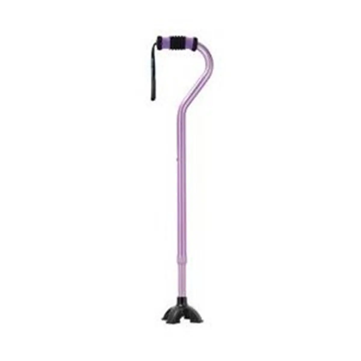 Sky Medsupply International Purple Self-Standing Aluminum Walking Cane, Offset Grip, Single Unit with Stability Boost