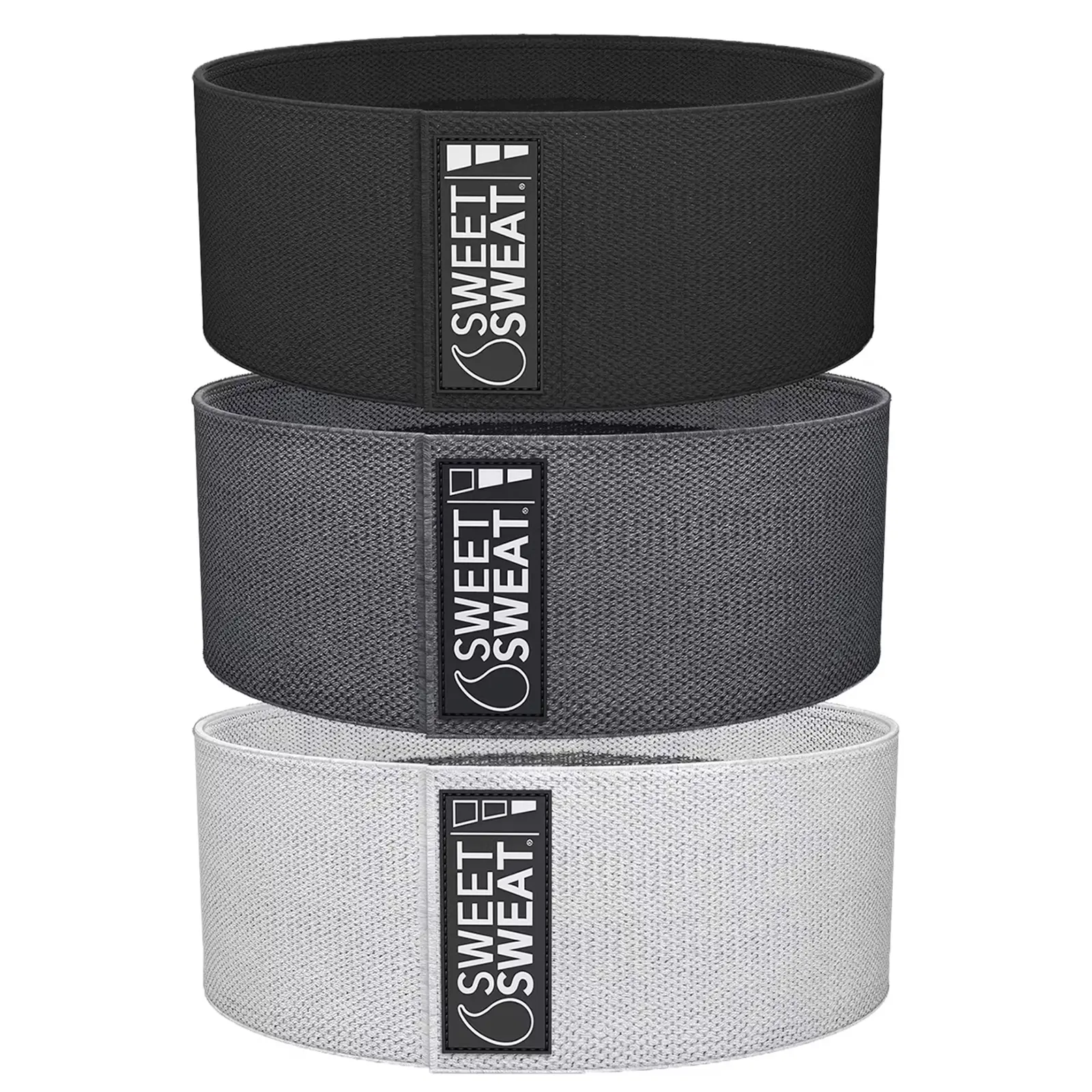 Sports Research Sweet Sweat®, Hip Bands, Gray, 3 Bands