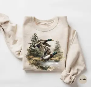 Vintage 90s Ducks Sweatshirt, Wildlife Pullover Shirt