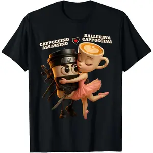 Ballerina Cappuccino Assassino Italian Brainrot TShirt Love Menswear