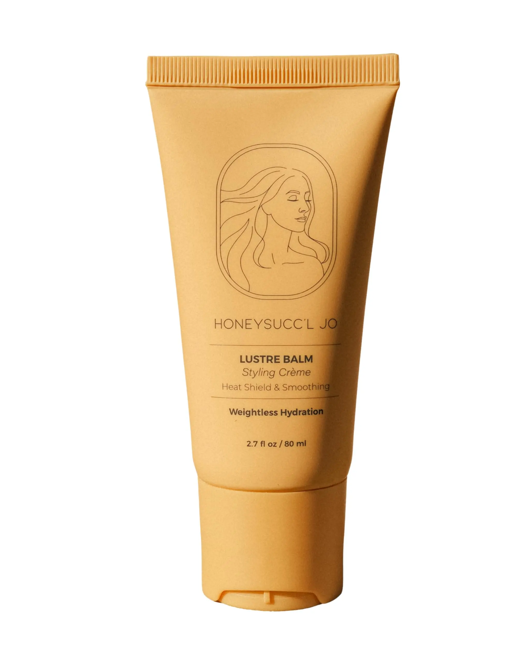 HONEYSUCC'L JO LUSTRE BALM Styling Crème – Frizz Control & Shine, Argan & Coconut Oil – Lightweight, Clean Styling Cream