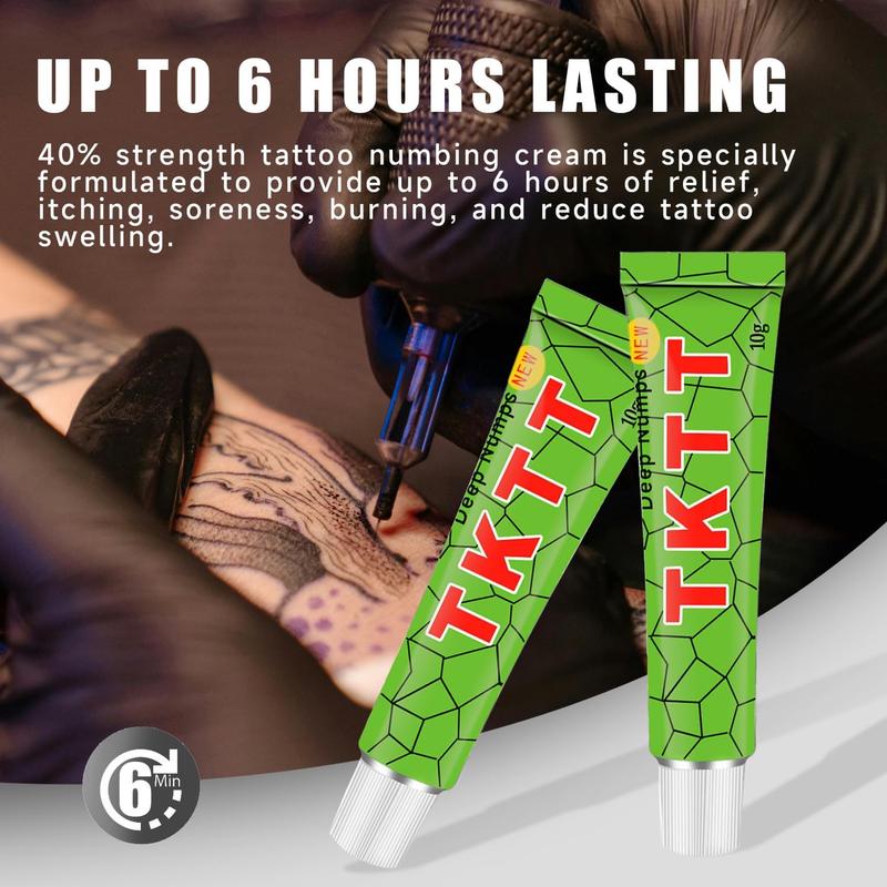 T-K-T-X Painless Tattoo Cream - Maximum Strength - Natural Ingredients Extra Strength Tattoo For 6-8 Hours