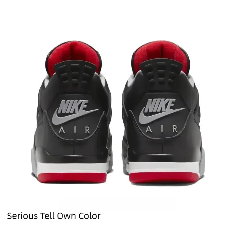 Retro High-Top Performance Basketball Sneakers for Men - Black Base with Grey & Red Accents, Supportive Cushioned Outdoor Street-Wear Footwear (Sports Collectibles Accessory)