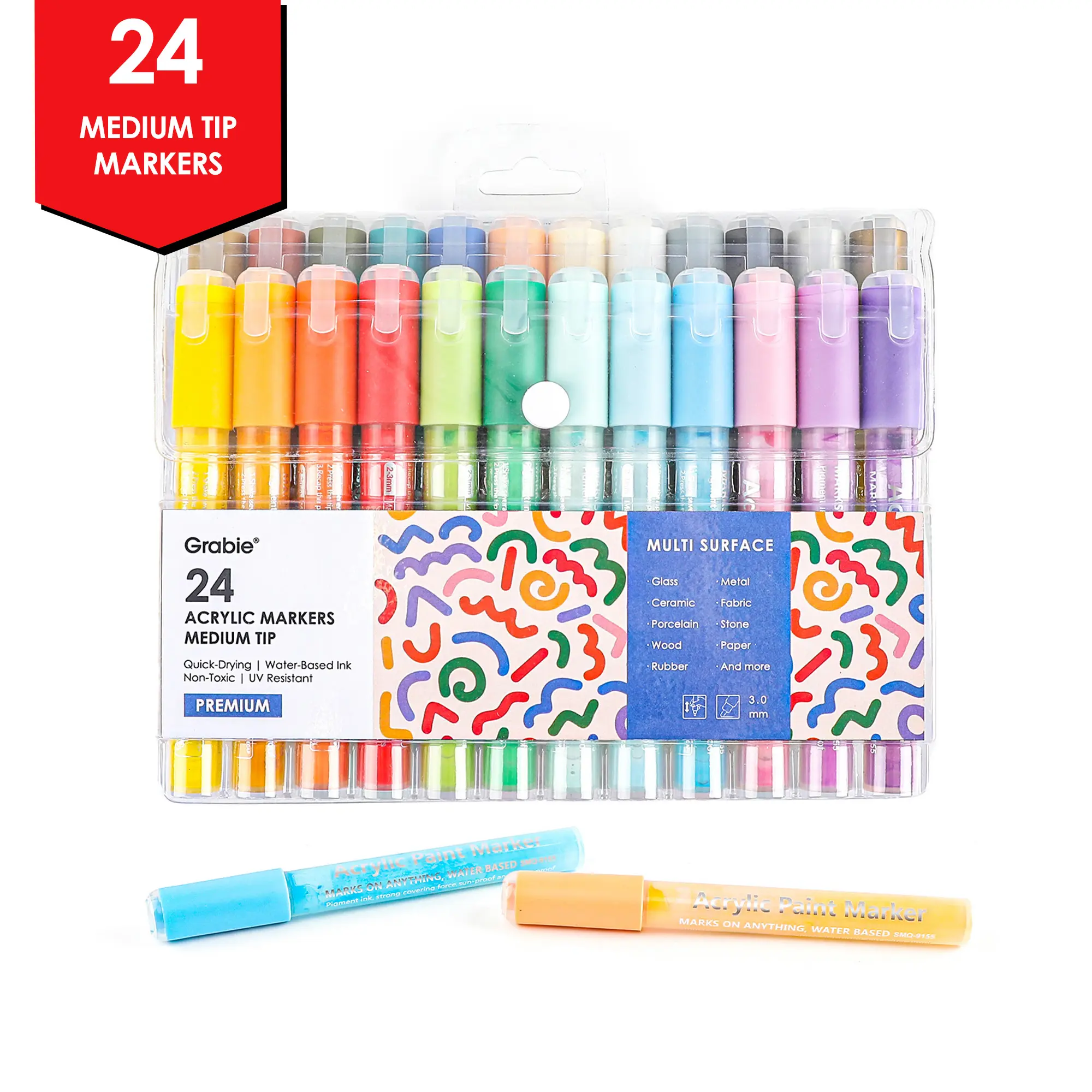 Medium Tips 24 Colors