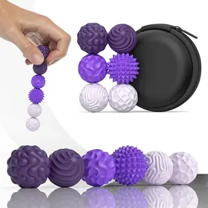 Silicone Stress Relief Balls for Adults & Teenagers Pack of Six Comfortable Fun Touch Gift for Boys Girls Ideal for Holidays & Winter Break