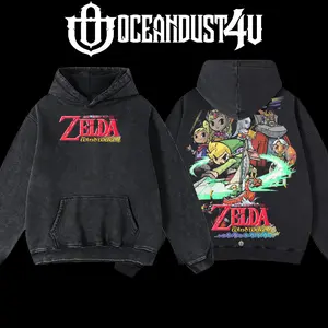 OceanDust4U Video Games 'The Legend of Zelda: The Wind Waker'  Hoodie 100% Premium Cotton Oversized Fit Pre-Washed Unisex Classic Top American Made