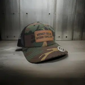 Yupoong 6606 - Whiskey goes in, wisdom comes out hat