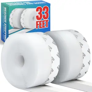 Weather Stripping Door Seal Strip - Door Draft Stopper Shower Window Seal Transparent, 33 Feet