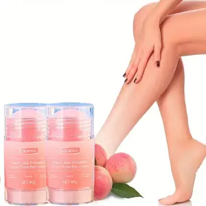 2-Pack Peach Scented Foot Cream, Moisturizing, Hydrating and Nourishing Formula, Ideal for Dry Cracked Heels, Softening Skin Care Solution, Cracked Foot Repair