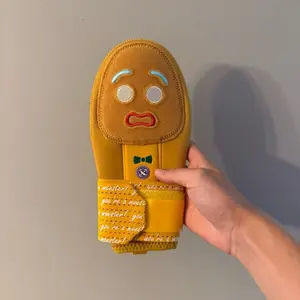 Gingerbread Man Baseball Sliding Mitt - Soft Gingerbread Man Design with Colorful Details, Ideal for Baseball Sliding