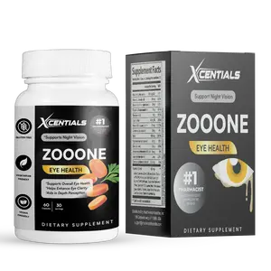 Xcentials Zooone Eye Health Supplement - Essential Vitamins & Minerals for Healthy Vision - Reduce Age-Related Eye Diseases - 60 Capsules - Healthcare, Fitness, Dietary