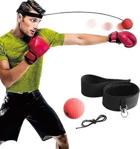 Boxing Reflex Ball Set with Headband for Improved Hand-Eye Coordination Training Box Ball Game Rubber Ball for All Ages