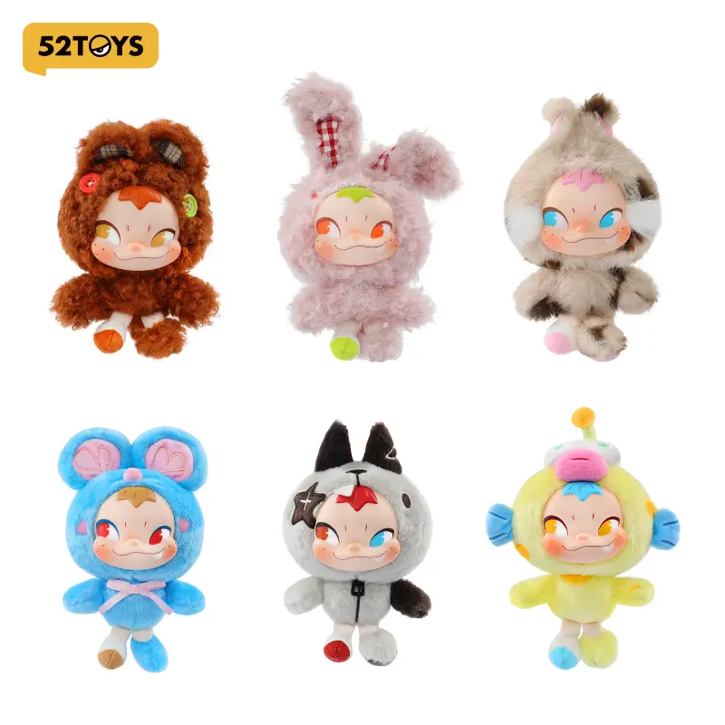 52TOYS NINNIC Different Us Series Plush Keychains Kawaii Creative Gift Room Decor Desktop Decoration Gift for  Birthday Party