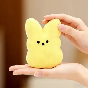 15cm/5.9in Easter Bunny Plush Toy, 6 Colors Soft Rabbit Doll, Children's Companion and Comfort Toy, Home Decorative Ornament, Skin-friendly Short Plush, Soft Cuddly Gift, Perfect Gift for Children, Birthdays and Holidays