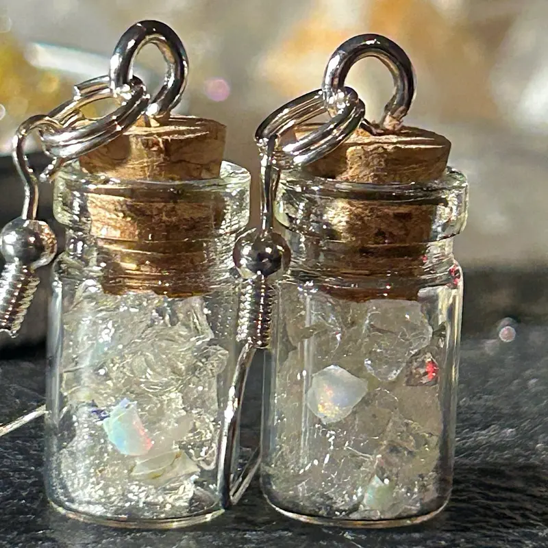 Crushed opal earrings Crushed opal earrings