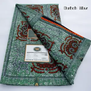 Ankara Wax Dutch Cotton Fabric 6 Yards - Printed by Visco in Holland