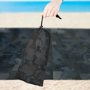 Urban Digital Camo Waterproof Beach Blanket, 59" x 79", Durable, Portable & Perfect for Summer Trips, Picnic, Hiking or Outdoor Activities