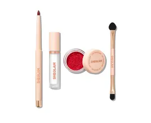 SHEGLAM Lip Dazzler Glitter Kit Long-Lasting Glitter Lip Gloss Sexy Super Stay Non-Sticky Shiny Liquid Kit Lipstick Y2K-Center Stage