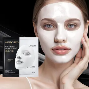 Mercilen Tightening Anti-Wrinkle Water Glow Youth Mask 35g X 5 Sheets, Rich in Collagen Niacinamide Hyaluronic Acid, Hydrating Moisturizing Firming