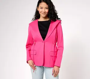 Isaac Mizrahi Live! Elements 24/7 Stretch Knit Jacket