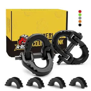 2Pack 1/2 Black Drop Forged Steel Hammerlock Coupling Link Tow Hitch Safety Chain Connector for Trailer Chains