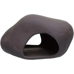 Cichlid Stone Decoration - Aquarium cave for Cichlids, Betta, Small Fish - Fish Tank Hideway Decor - Betta Toys Hideout Stones House (Stone Medium)