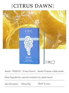 Xinelle [Citrus Dawn]Essential Oil Incense Sticks | Portable Incense Sticks lHome Fragrance with a Rich Aroma