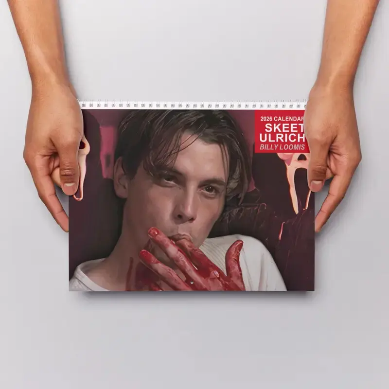 Skeet Ulrich Billy Loomis 2027 Wall Calendar, Scream 1996 Horror Movie Wall Planner, Retro Sl@sher Fan Decor Gift for Horror Lovers