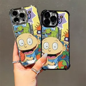 Rugrats Cartoon Phone Case Compatible with iPhone 11/12/13/14/15/16 (Pro Max/Plus), Retro Animation Design for Kids and Cartoon Fans