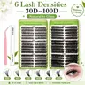 Millruez Lash Cluster Kit - 30D-150D Volume Individual Lashes Extensions, D Curl, Multiple Lengths, Waterproof, Long-Lasting, with Glue & Tweezers for Daily & Party Makeup (Beauty & Personal Care),familyfun