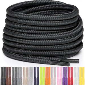 Round Shoelaces [1 Pair] 5/32″ Thick - For Shoes, Sneakers & Boots