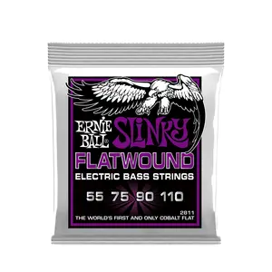 Ernie Ball Power Slinky Flatwound Electric Bass Strings - 55-110 Gauge