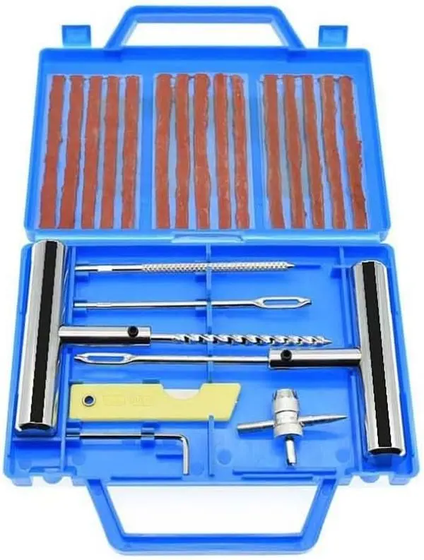 22 count Tire Repair Kit, Heavy Duty Tire Plug Kit, Heavy Duty Tire Repair Tools & Tire Repair Set for , , ATV, RV, SUV,Lawn Mower,,Tractor, Trailer