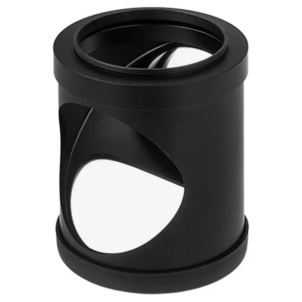 Fotodiox Right Angle Mirror Hood Spy Adapter for Camera Telephoto Lenses, Front of Camera Lens Compatibility, Candid Photography Use, Light Weight Anodized Aluminum Construction, 2-Year Manufacturer Warranty (Fits Any Filter Thread Lens)