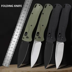 Folding knife, G10 handle, EDC everyday carry, outdoor camping, hiking, fruit knife
