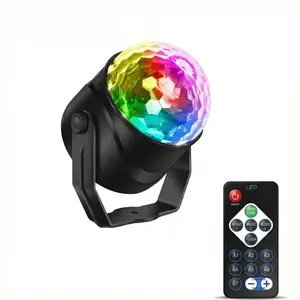 Pour Choices  LED Stage Light,Rotating DJ BallStrobe Light with Remote Control, USB Powered RGB Disco BallLight, LED Strobe Lights,  DanceCar Party Atmosphere Lamp for Home KTV Bar