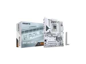GIGABYTE B850 EAGLE WIFI7 ICE AMD AM5 LGA 1718 Motherboard, ATX, DDR5, 3x M.2, PCIe 5.0, USB-C, WIFI7, 2.5GbE LAN, EZ-Latch