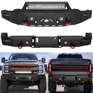 Vijay Front/Rear Bumper For 2023-2026 Ford F250 F350 Super Duty W/Winch Plate & Lights