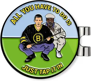 Ultimate Happy and Chubbs Gilmore Golf Ball Marker and Magnetic Hat Clip - Premium Golf Accessories | Enhance Your Golfing Experience with Precision Stamp Markers and Alignment Tools