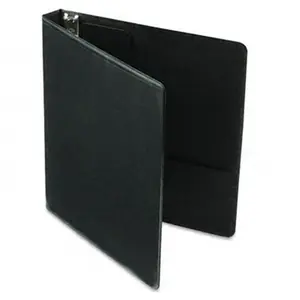 Cardinal 17201 Vinyl ClearVue XtraValue Slant D-Ring Presentation Binder 1'' Capacity Black