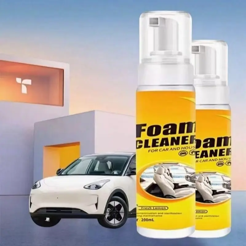 Car steering wheel leather foam cleaner Leather seat supplies decontamination multi-function interior cleaner