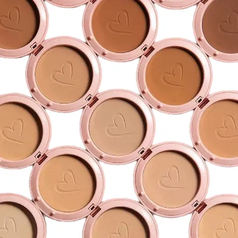 POLVO! Beauty Creations Flawless Stay Pressed Powder Foundation - 7g/0.25oz Compact Cosmetic, Radiant Matte Makeup Finish, Long Wear, All Day Coverage, Fragrance Free, Quick Fix Base, Enhances Foundation, Cruelty Free for Adults