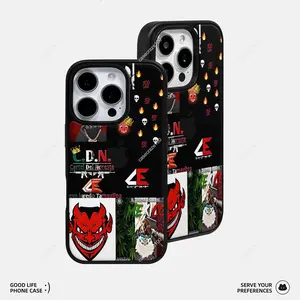 Makabelico Ghost Cartel del Norte iPhone Case with Edgy Design iPhone Case with Makabelico Glow-in-the-Dark Design iPhone17promax 17pro 16 15 14 13 12 11